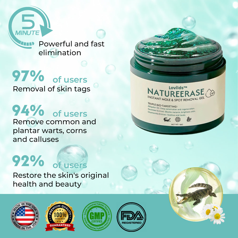 ✅ Official Store: Lovilds™ PRO NatureErase Instant Mole & Spot Removal Gel