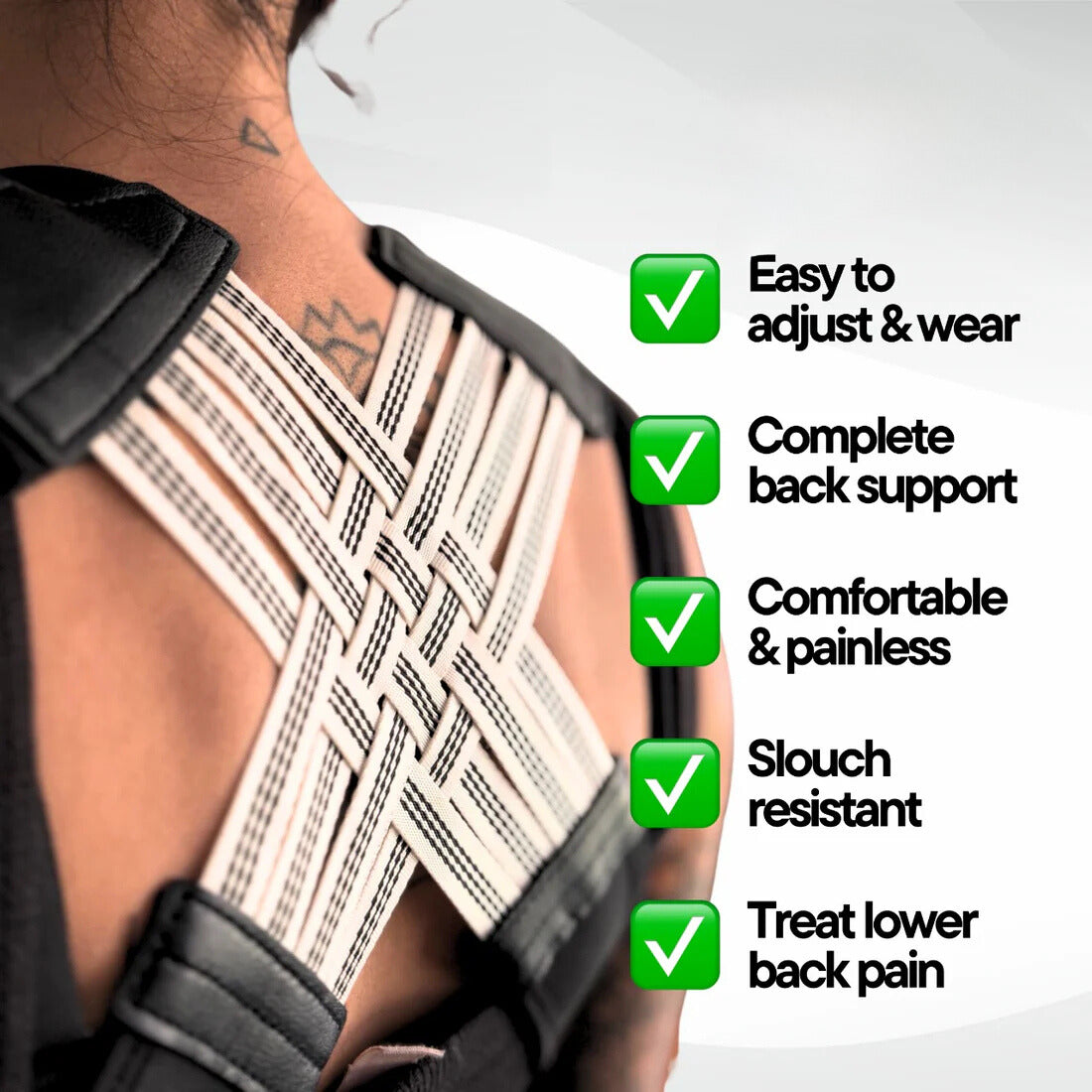 Relieve neck, shoulder and back pain with the NESLEMY™ Posture Corrector.