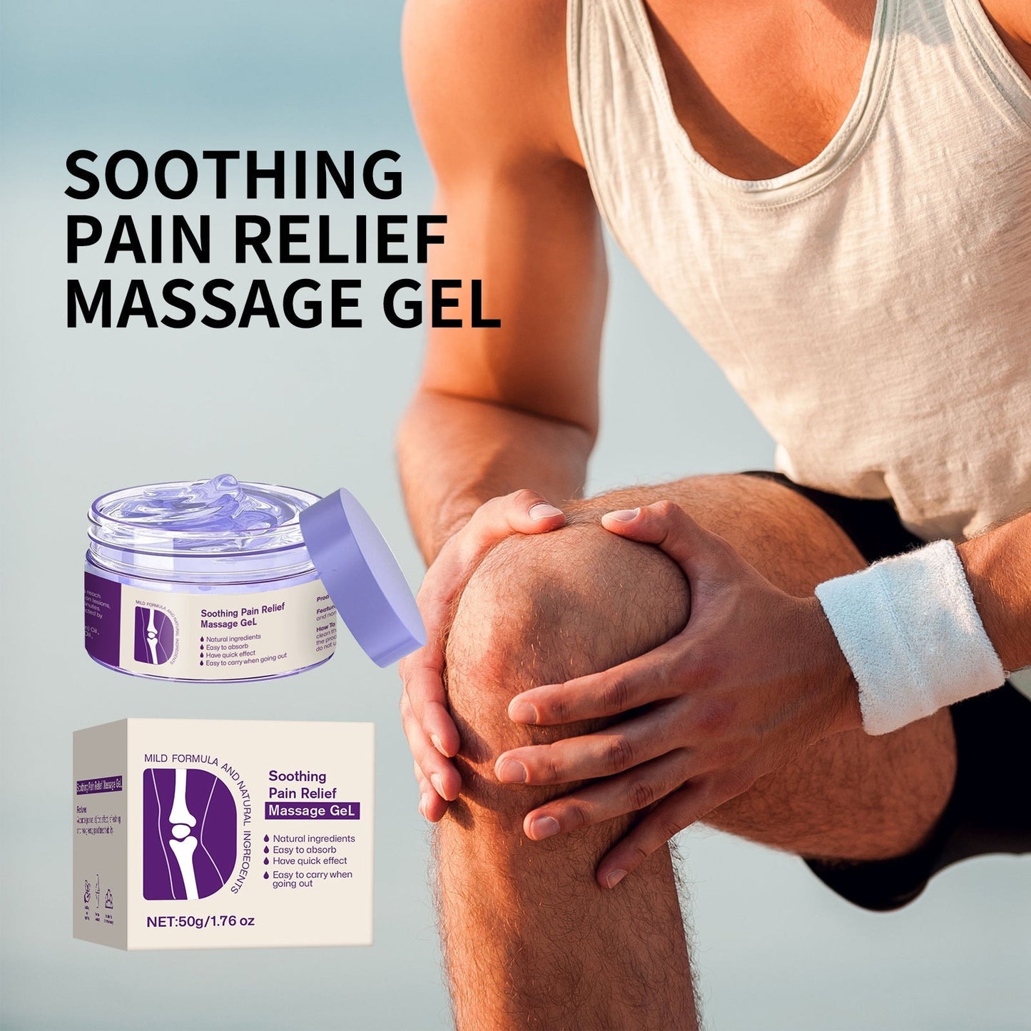 🔥Weekend welfare day🔥Joint Pain Treatment Gel – Turmeric Extract, Emu Oil, Chondroitin, & Natural Herbal Ingredients for Joint Health and Pain Treatment