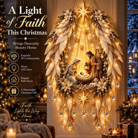Heavenly Angel Wings Nativity Light