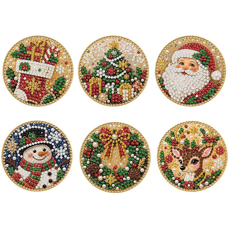 🎄✨ 5D Christmas Sparkle Art DIY Ornament Kit – Create Your Own Glittering Gem & Pearl Tree Decorations 💎🎁