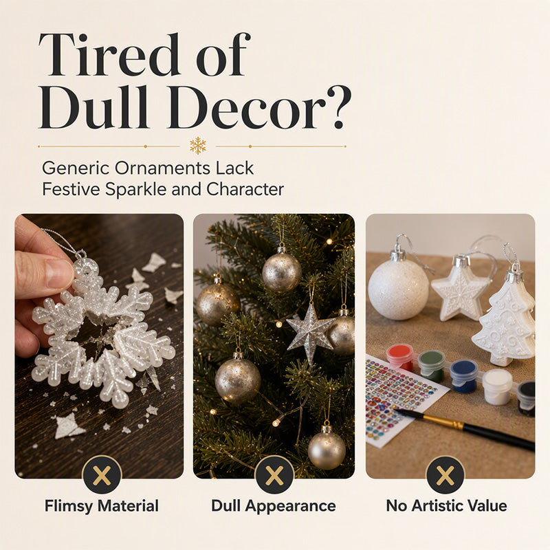 🎄✨ 5D Christmas Sparkle Art DIY Ornament Kit – Create Your Own Glittering Gem & Pearl Tree Decorations 💎🎁