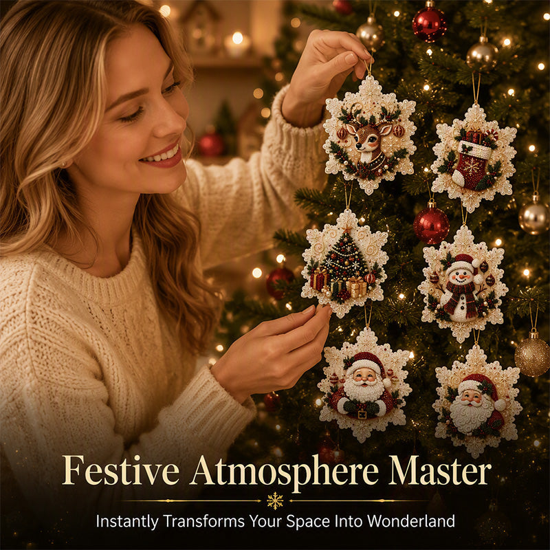 🎄✨ 5D Christmas Sparkle Art DIY Ornament Kit – Create Your Own Glittering Gem & Pearl Tree Decorations 💎🎁